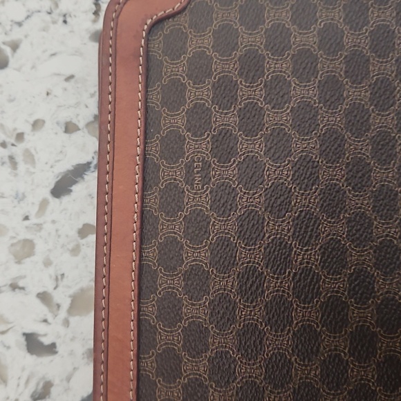 Celine Brown And Tan Clutch - Picture 12 of 15